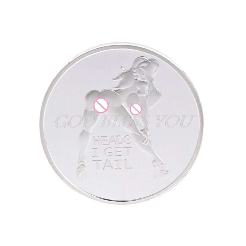 Commemorative Coin Sexy Woman Luck Collection Arts Gifts Bitcoin Alloy Souvenir