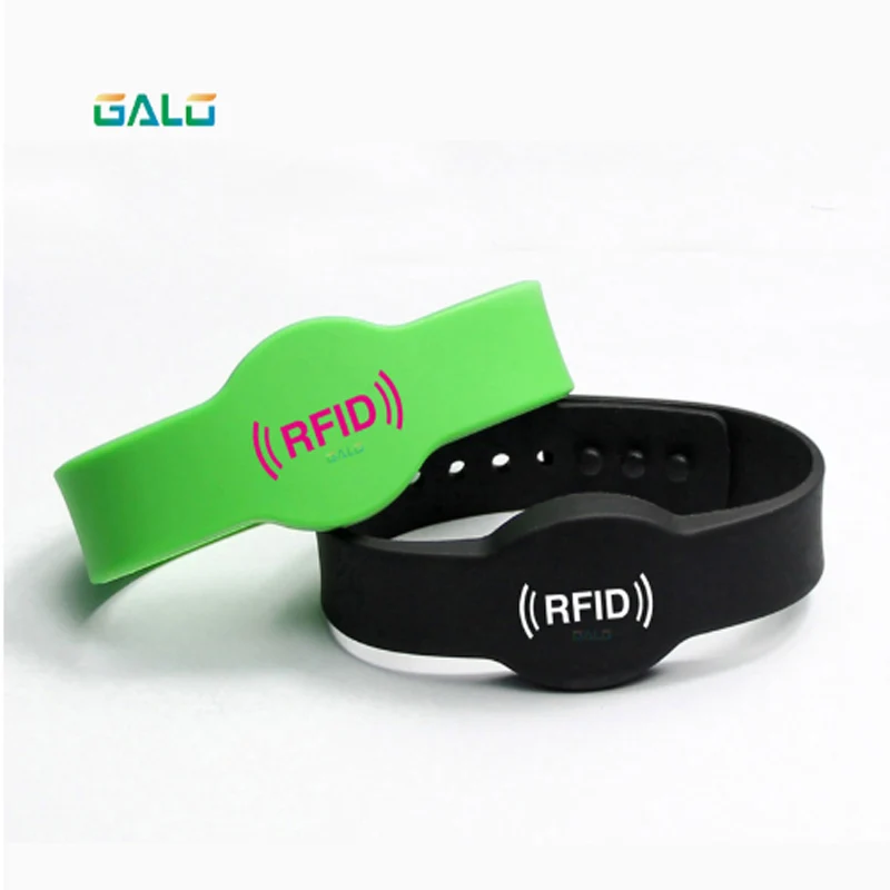 

125KHZ ilicone Rubber RFID Wristband for Access Control NFC Bracelet with M1 S50 Chip use for the Lock GALO