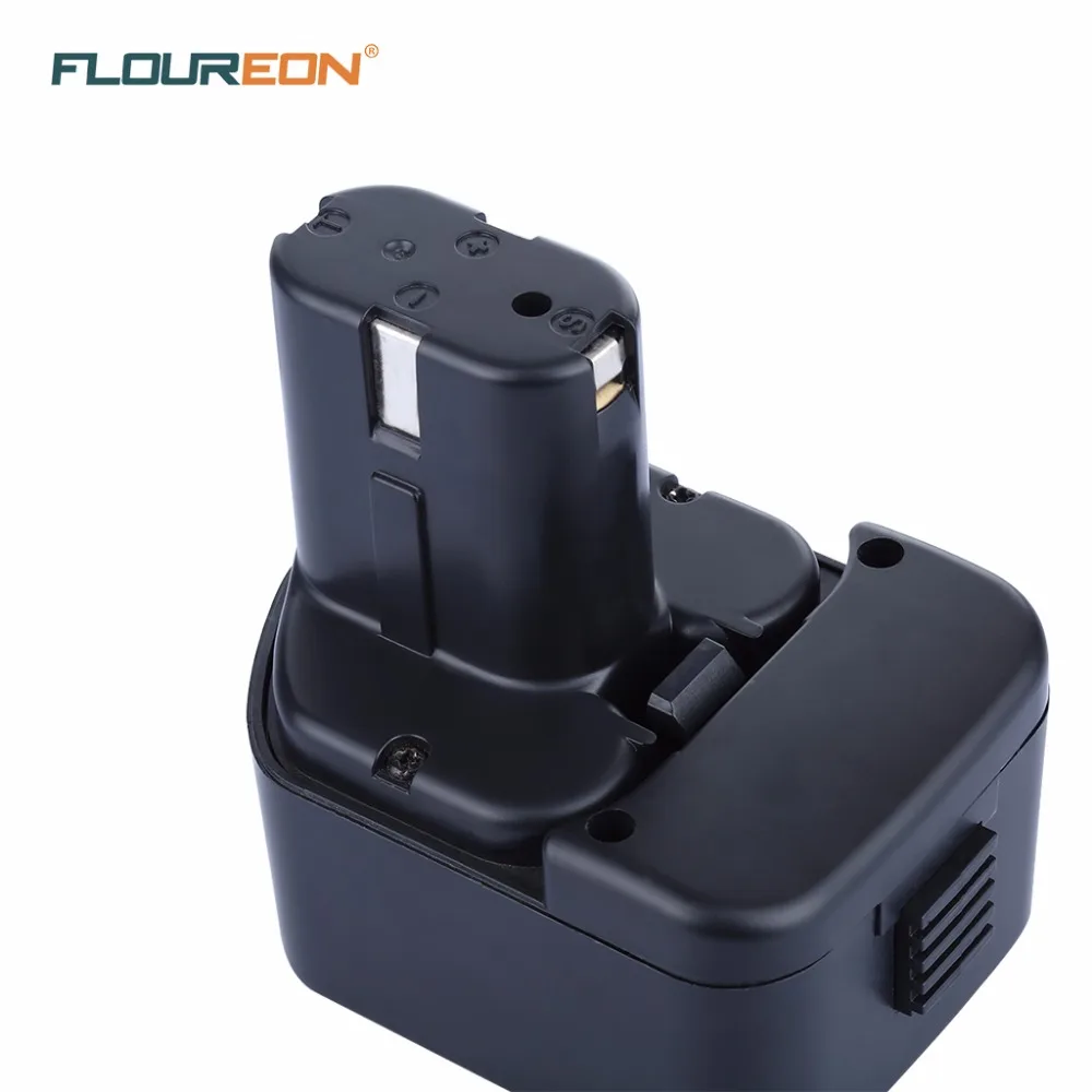 

Floureon Battery For HITACHI 12V 3.0Ah Battery 3000mAh NI-MH Power Tool Replacement Battery For EB1212S EB1214L EB1214S EB1220BL