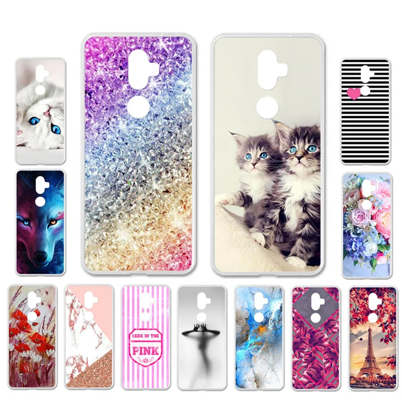 

Ojeleye DIY Patterned Silicon Case For Alcatel 3v Case Soft TPU Cartoon Phone Cover For Alcatel 3x Covers Bags Anti-knock Shell
