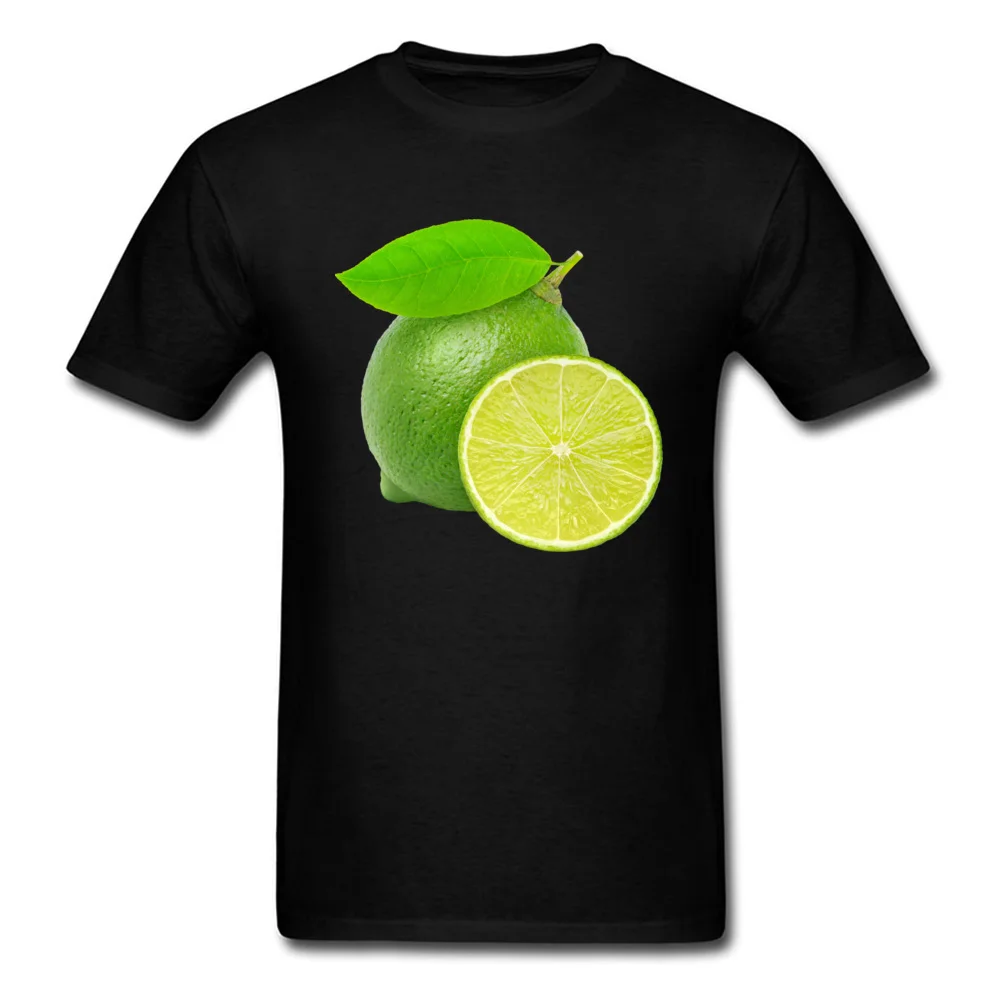 Cut limes Top T-shirts Short Sleeve New Arrival Youth Summer Fall Tops Shirts Customized Tee-Shirts O-Neck 100% Cotton Cut limes black