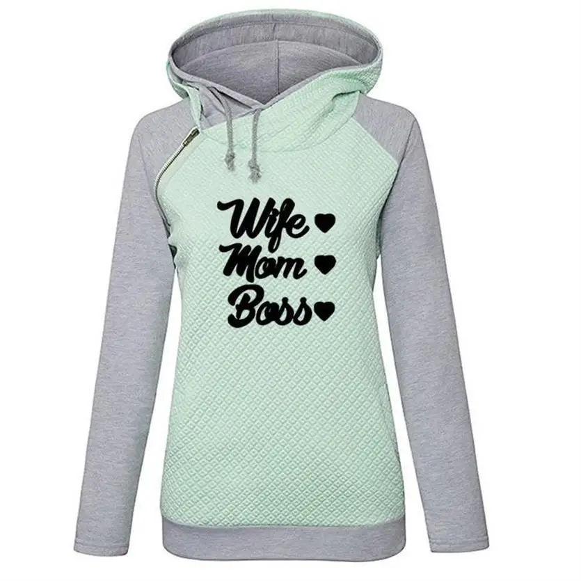 Decoration Letters Print Hoodies For Women Tops Hoodies Kawaii Women Pattern Corduroy Girls Pockets Creative Street Thick