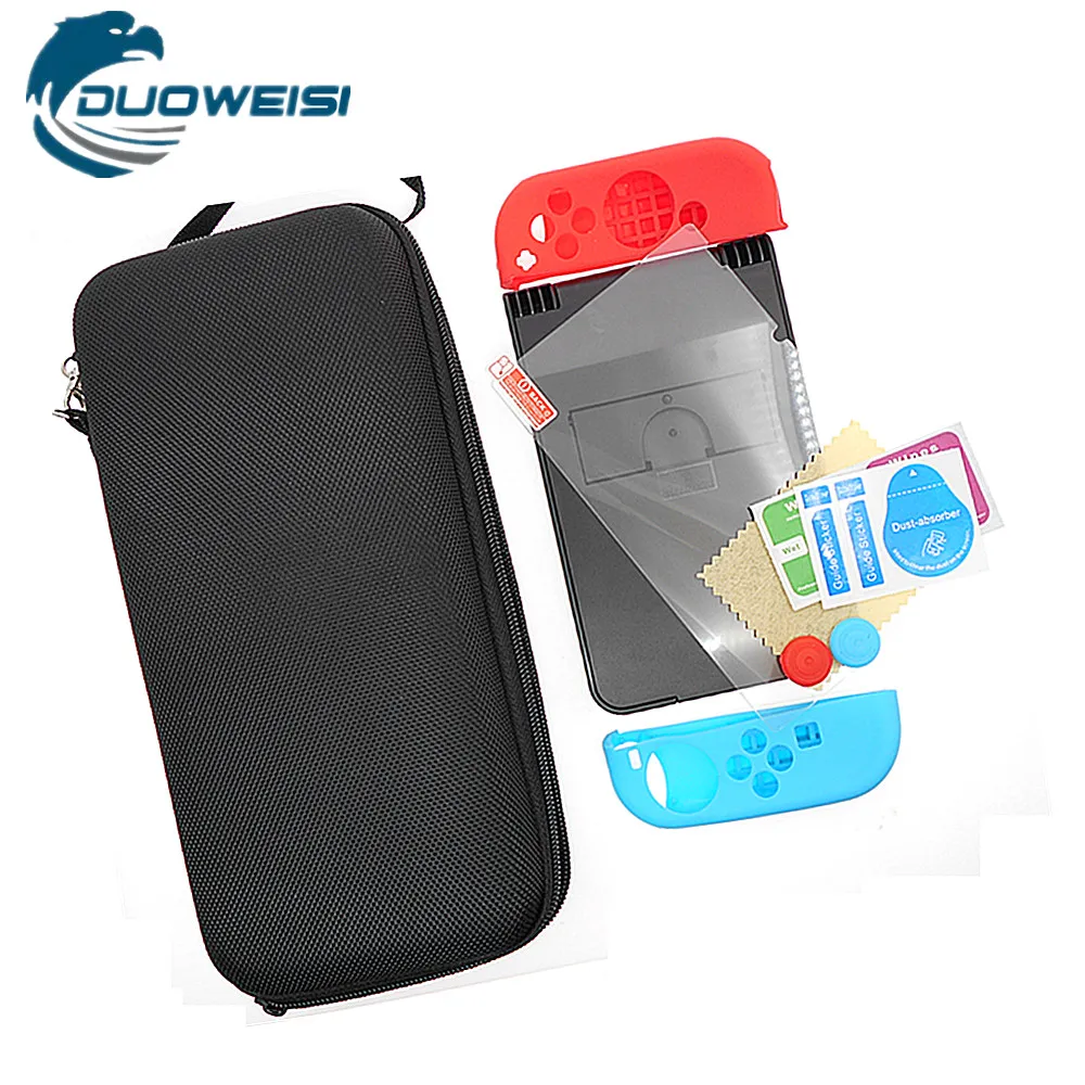All in One Switch Starter Kit case Accessories Carrying Case JoyCon