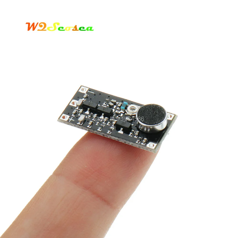 Transmetteur FM Microphone Sans Fil Surveillance Fréquence 88-108 MHz haut module