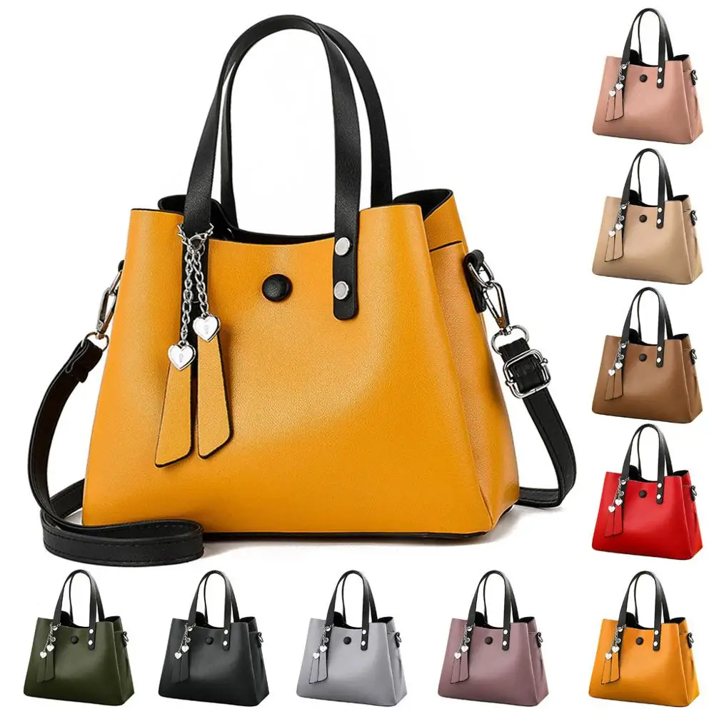 

Fashion ladies bag solid color handbag leather shoulder bag gilded flower Messenger Crossbody Bags Clutch Totes Dropship Y613