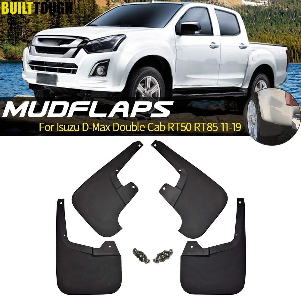

Mudflaps For Isuzu D-Max Dmax 2WD 4WD 2011-2019 Holden Colorado 7 V-Cross 4x4 Mud Flaps Splash Guards Mudguards Front Rear