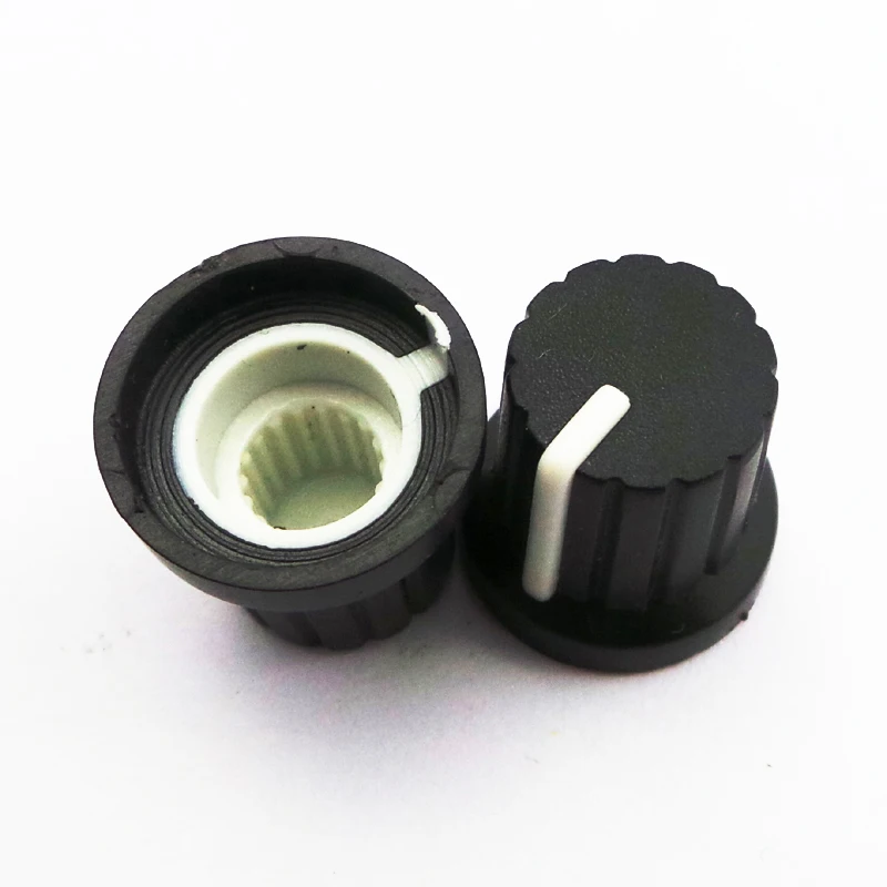 

100pcs/lot HW04-3 High quality Plastic Yellow Potentiometer Knob (For Rotary Potentiometer ),speaker accessories