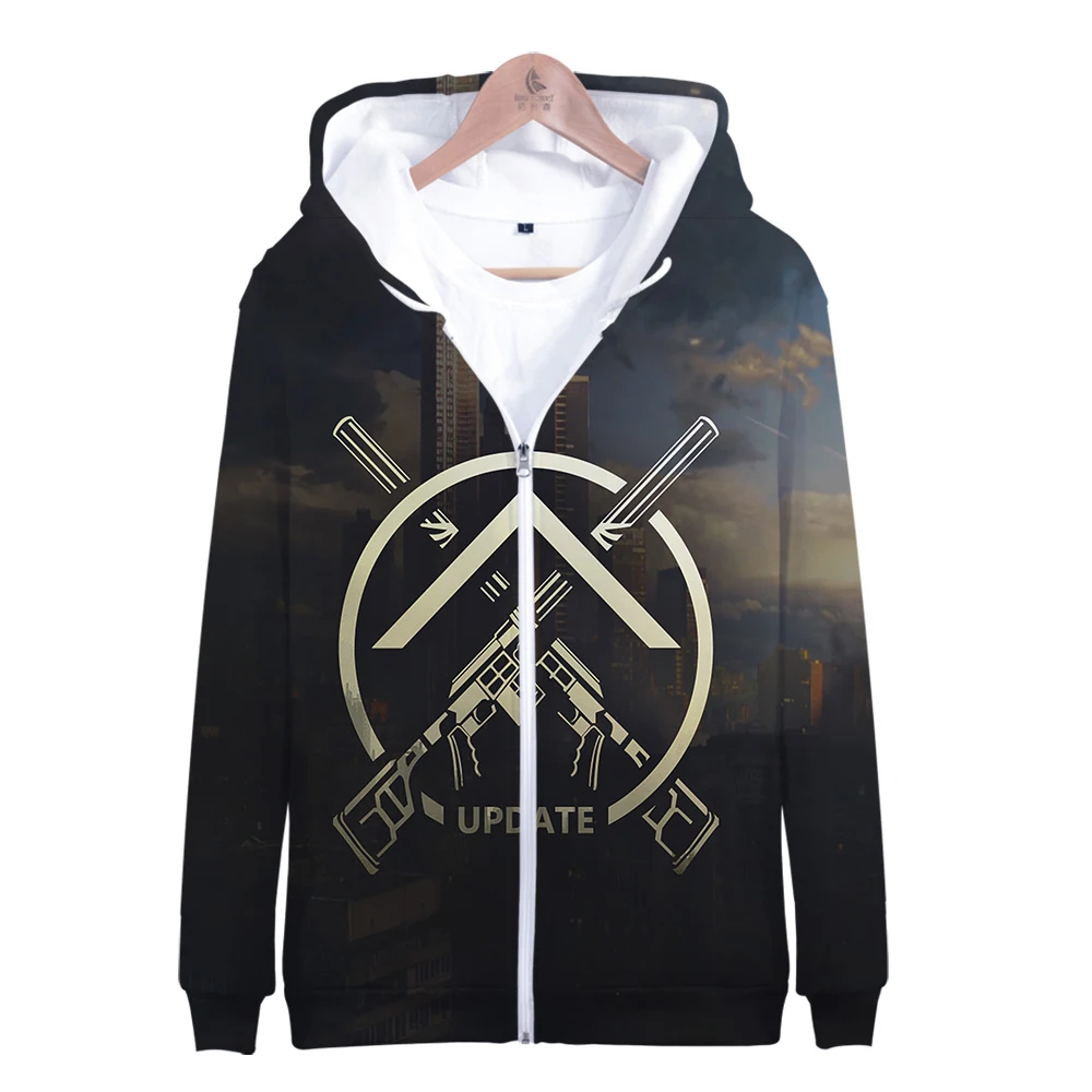 

New 3D Escape from Tarkov pattern Casual Long Sleeve Zipper Hoodies Sweatshirt Women/men 2019 Hot Sale Casual Clothes Plus Size