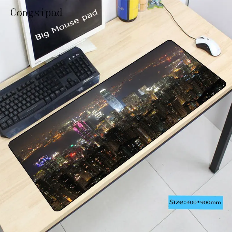  Congsipad Hong Kong Large Gaming Mouse Pad Gamer Locking Edge Keyboard Mouse Mat Gaming Grande Mous