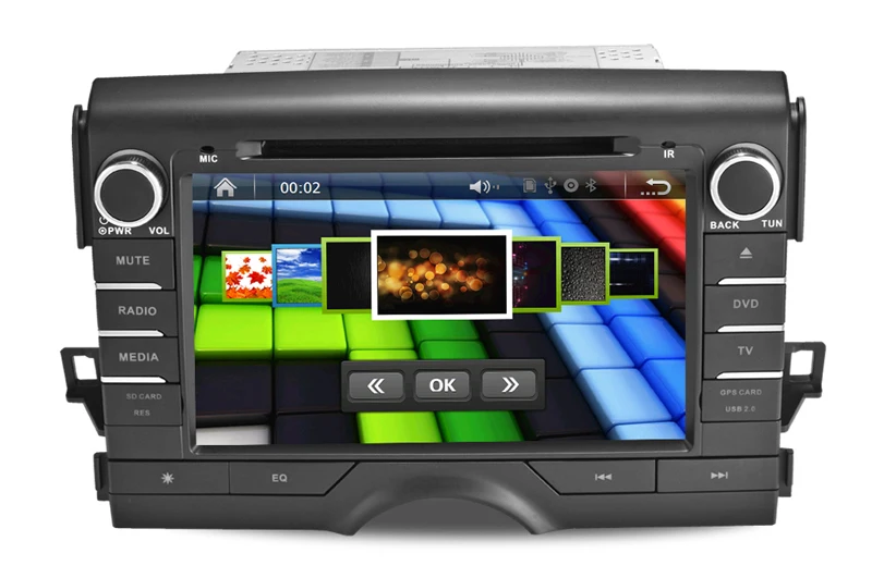 Top 8" in-dash Car DVD player with GPS(optional),audio Radio stereo,USB/SD,AUX,Bluetooth/TV,car multimedia headunit for Toyota Reiz 4