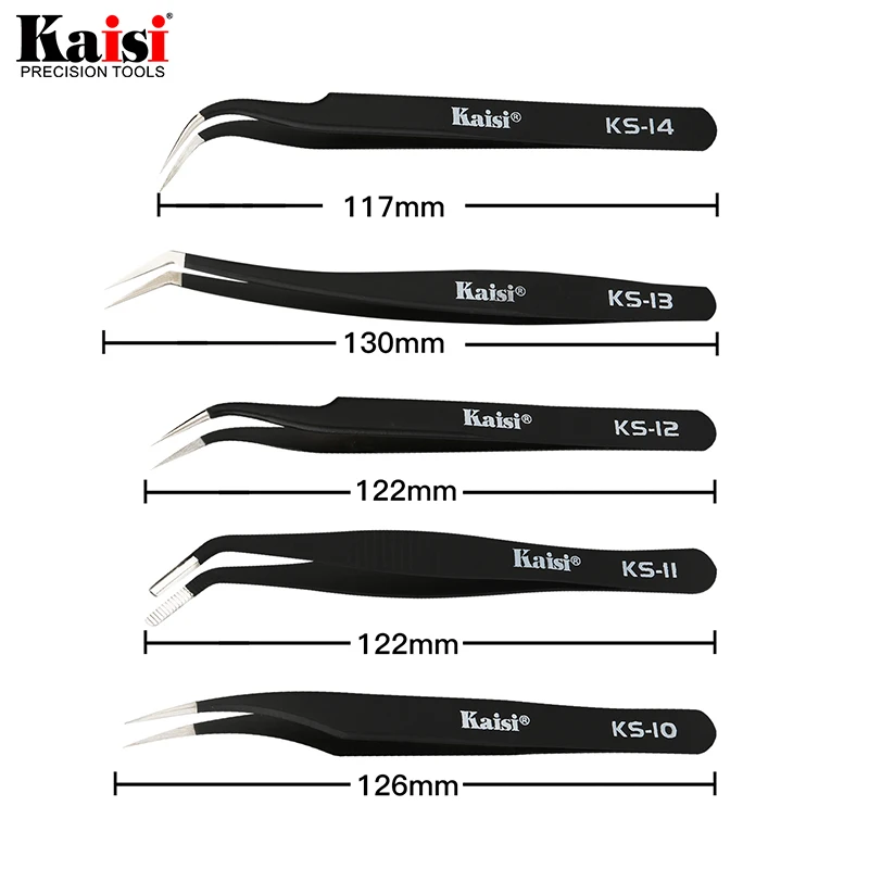 14pcs ESD Tweezers set Stainless Steel Precision Repair Tweezers for Electronic Mobile Phone Repair Tools Kit Blackhead Removal precision tweezers tweezer tool esd anti static tweezers pimples blackhead tweezers blackhead clip tweezers phone repair tweezers