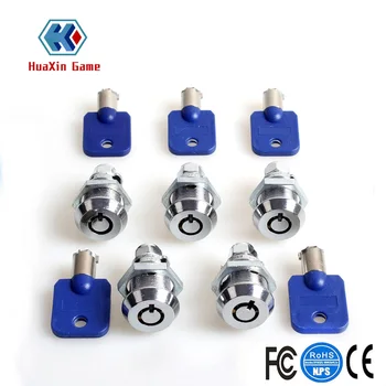 

5 Pcs / Lot Arcade Machine Parts Short Cash Door Tool Box Tubular Cam Locks + 5x Same Number Keys For Arcade Game Machine