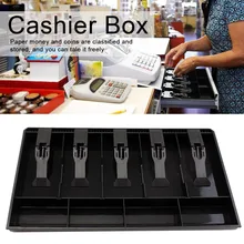 ABS Stylish Cash Drawer Register 5 Bills Cashier Storage Box