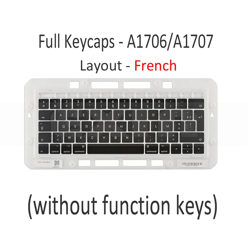 Touches de clavier Azerty MacBook Pro 13 A1708 (2016/2017)