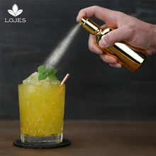 Серебро и Золотой покрытием стекло 100 мл Bitters спрей пламя коктейль бутылка вина коктейль-Бармен стекло опрыскиватель инструменты