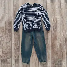 Вареные белые свободные талии широкие ноги ковбойские шаровары носить редис брюки женские