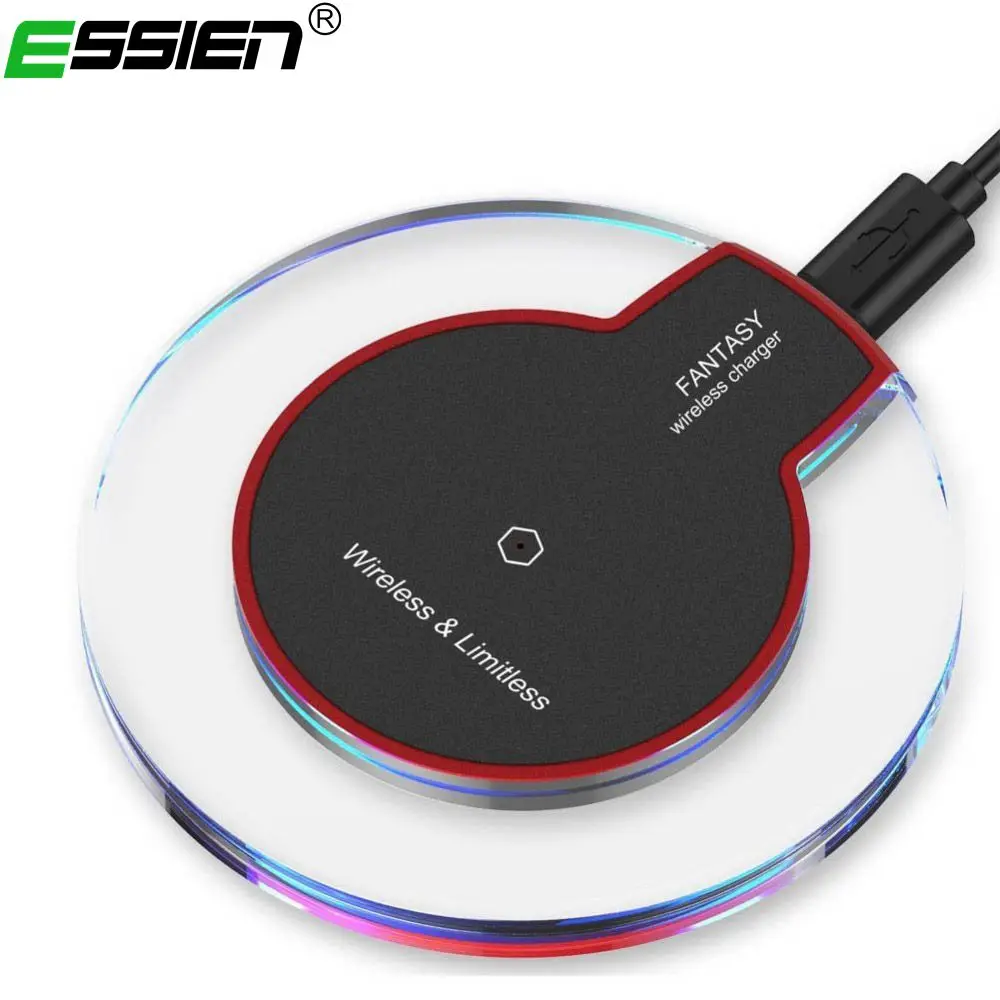 

Essien 10W Qi Wireless Charger for iPhone X Xs MAX XR 8 plus Fast Charging for Samsung S8 S9 Plus Note 9 8 USB Phone Charger Pad