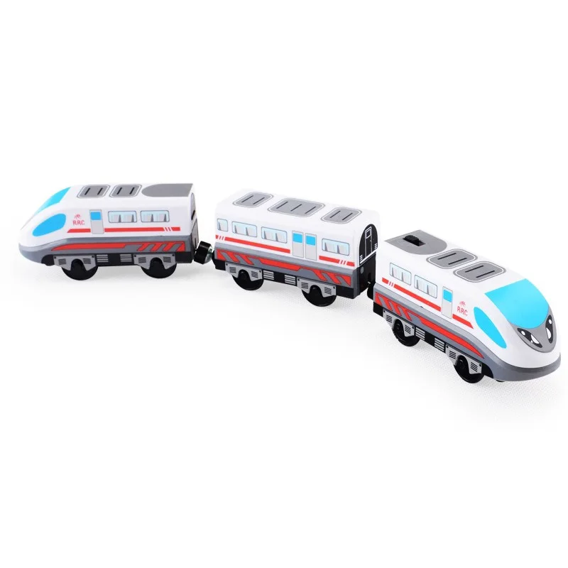 

Electric locomotive RRC electric FIT Thomasi Toy Car wooden track Brio track RRC locomotive compatible magnetic train for boys