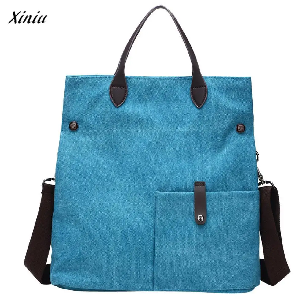 

xiniu Women Canvas Crossbody Bags Vintage Canvas Tote Big Backpacks Womens bags for women 2017