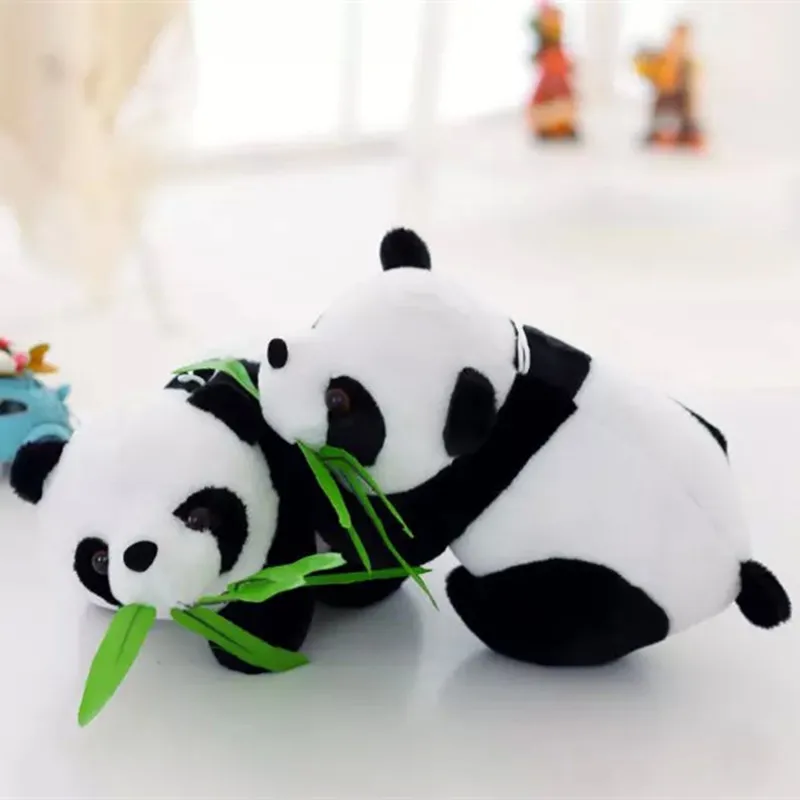 

Panda plush toy Panda With Bamboo Mini size panda doll 15cm size 20pcs/lot