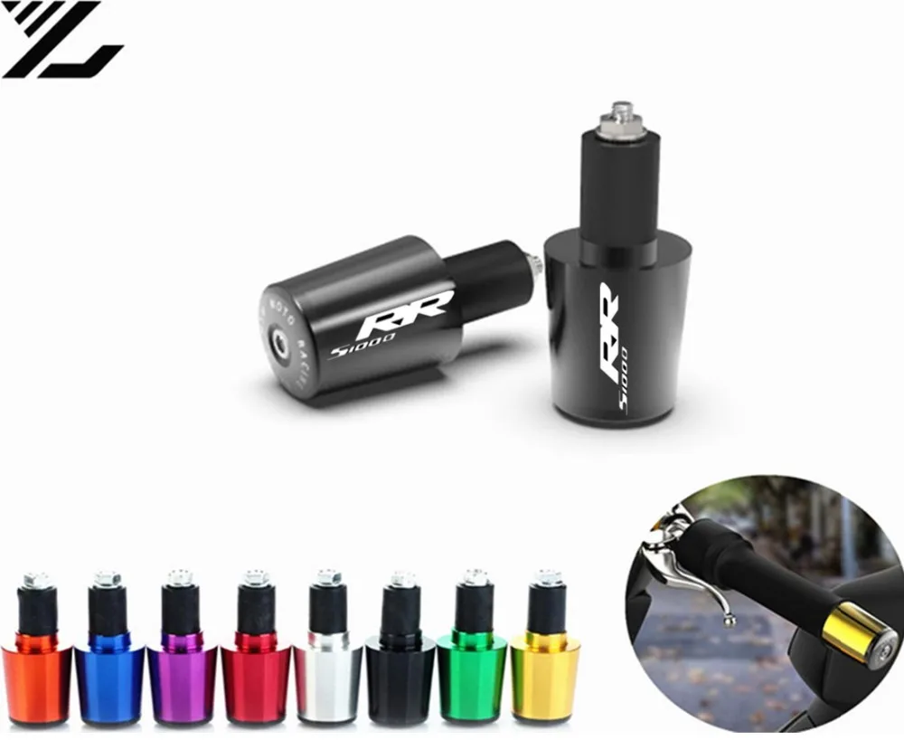 

7/8'' 22MM Moto Grips the bar ends CNC Motorcycle Handlebar handle bar Grips ends for BMW S1000RR 2015 2016 2017