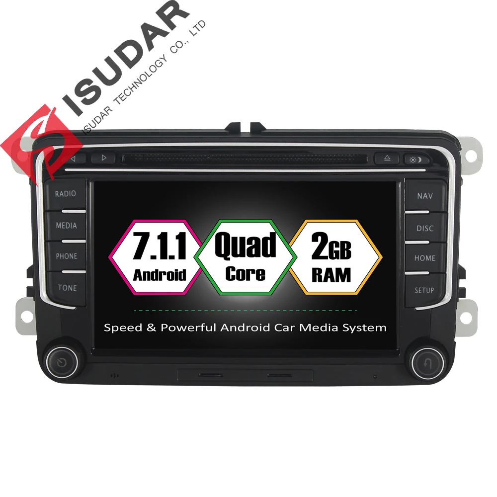 Android 7 1 1 Two Din 7 Inch font b Car b font DVD Player For