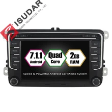 Android 7.1.1 Two Din 7 Inch Car DVD Player For New VW/Volkswagen/POLO/PASSAT/Golf/TIGUAN/BORA RAM 2G WIFI GPS Navigation Radio