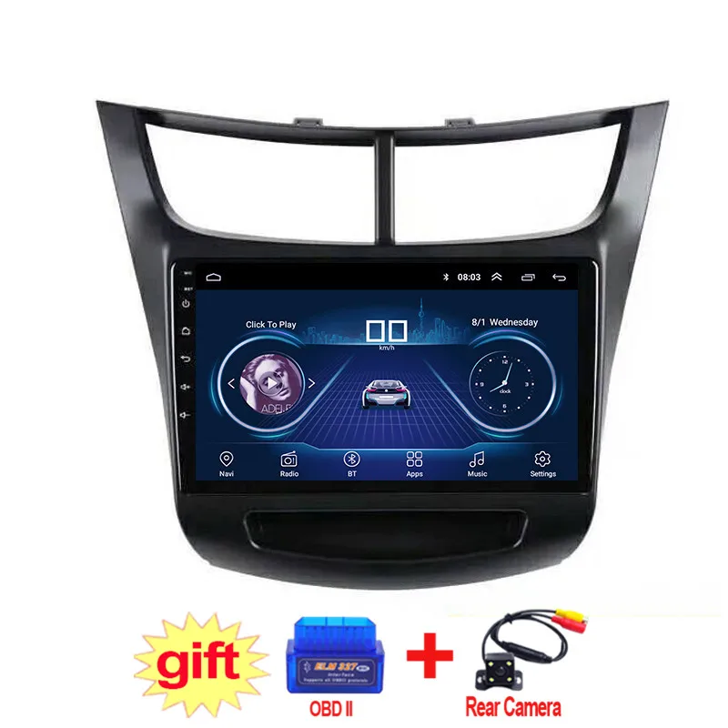 Best 9inch IPS and 2.5D Touch Screen Android 8.1 Car DVD GPS Navigation for Chevrolet Sail 2015 2016 2017 2018 Radio Audio Stereo 0