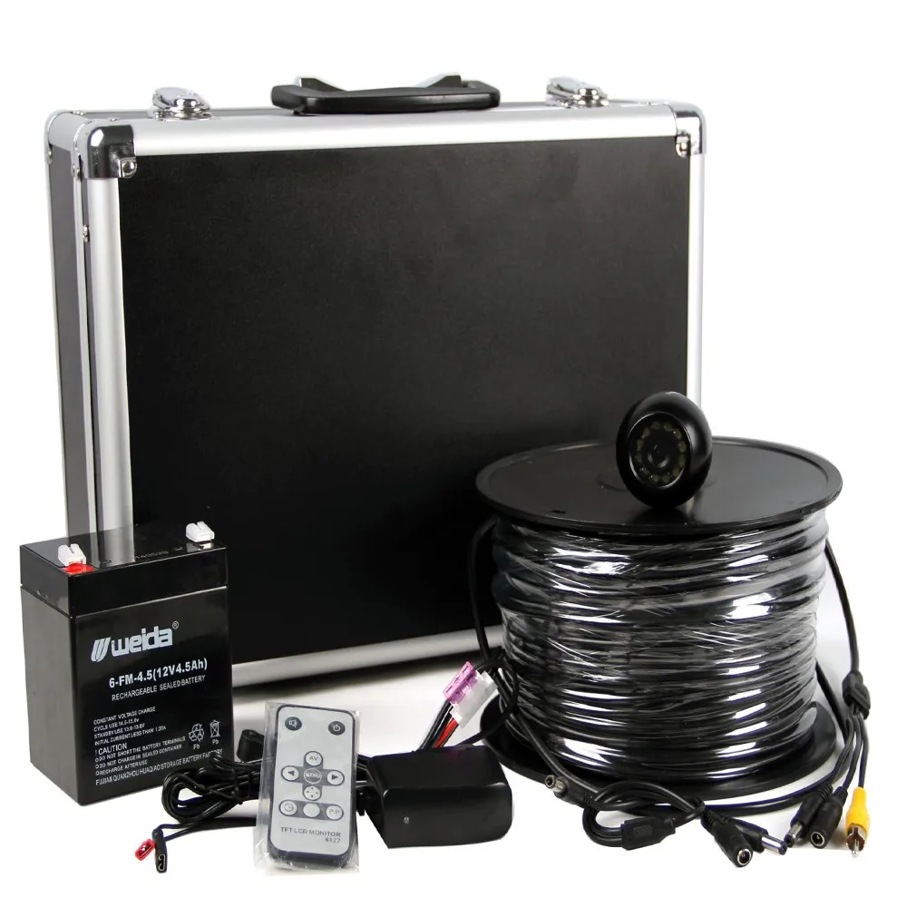 Dome-Shape-Underwater-Fishing-Camera-Kit-with-100Meters-Depth-Cable-7Inch-LCD-Monitor-with-DVR-Function (1)