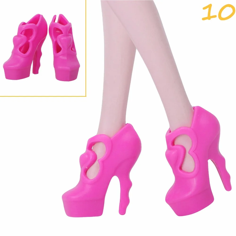1 пара/5 пар; модная обувь; босоножки на высоком каблуке; модельная одежда; аксессуары для куклы Monster High; 10 дюймов; игрушки для кукол