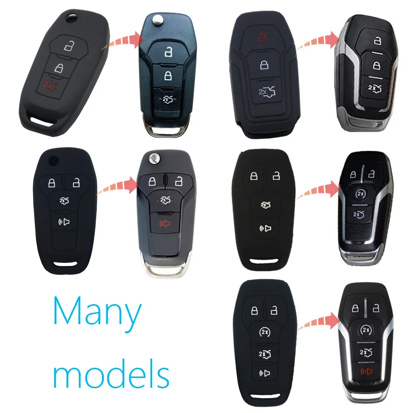 

1pcs Car Key Case Cover For Ford Mondeo Focus Freddy MK3 Kuga Fiesta Escape Ecosport Fusion Edge F150 F250 F350 F450 F550 Ranger