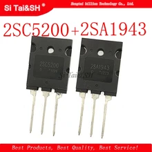 8 pçs/lote 4pcs A1943 + 4pcs C5200 2SA1943 2SC5200 TO-3P par tubo amplificador original novo
