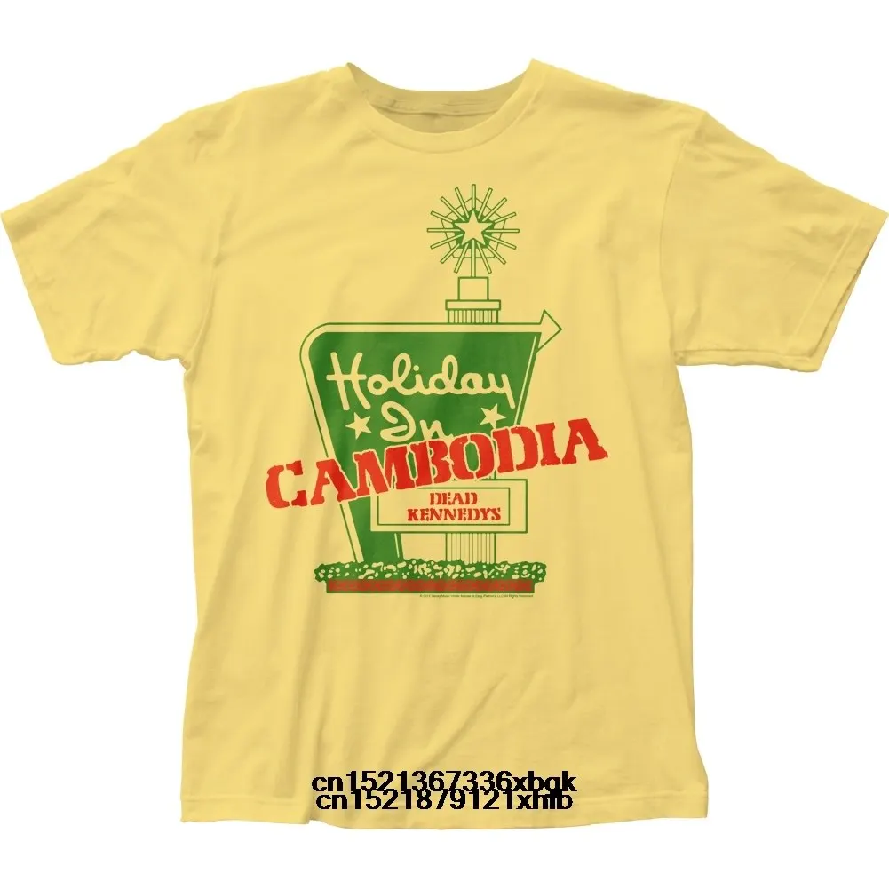 

funny t shirt men novelty tshirt The Dead Kennedys Holiday in Cambodia T-Shirt