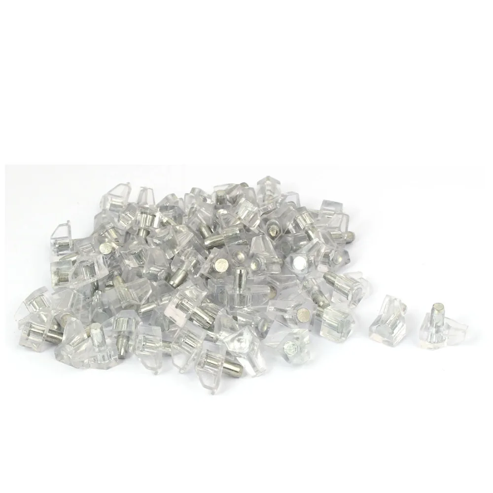 buy UXCELL 80pcs Cupboard Bookcase Plastic Shell Shelf Support Peg Pin Clear 17mmx11mmx18mm