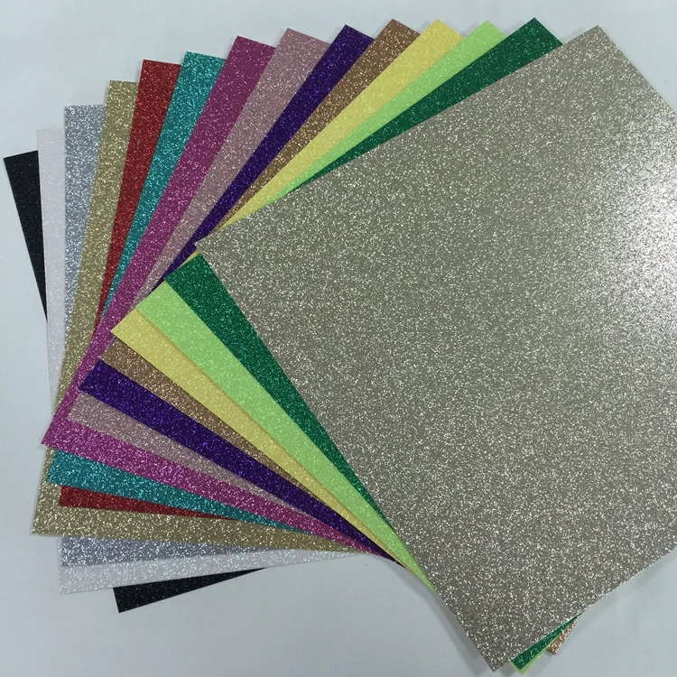 10pcs A4 Sheets Gold Glitter Cardstock Card Making DIY Material Sparkling Craftwork Scrapbooking Gift Wrapping Box Tissue Paper Sheets for Wrapping