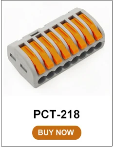 10 шт. PCT-213 прозрачный 3Pin, проводниковый блок Универсальный компактный провод соединитель проводки