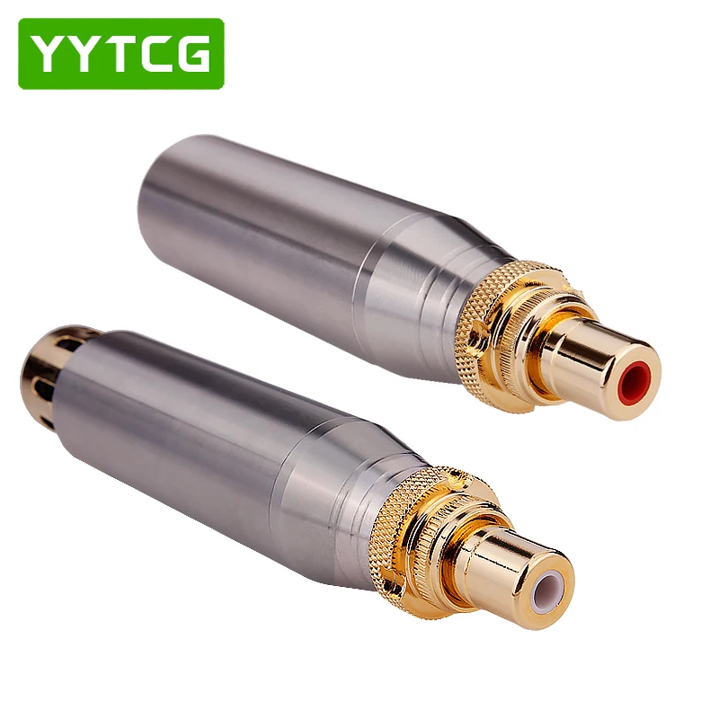 3 контактный XLR штекер гнездо RCA стандартный кабель микшер никелированный