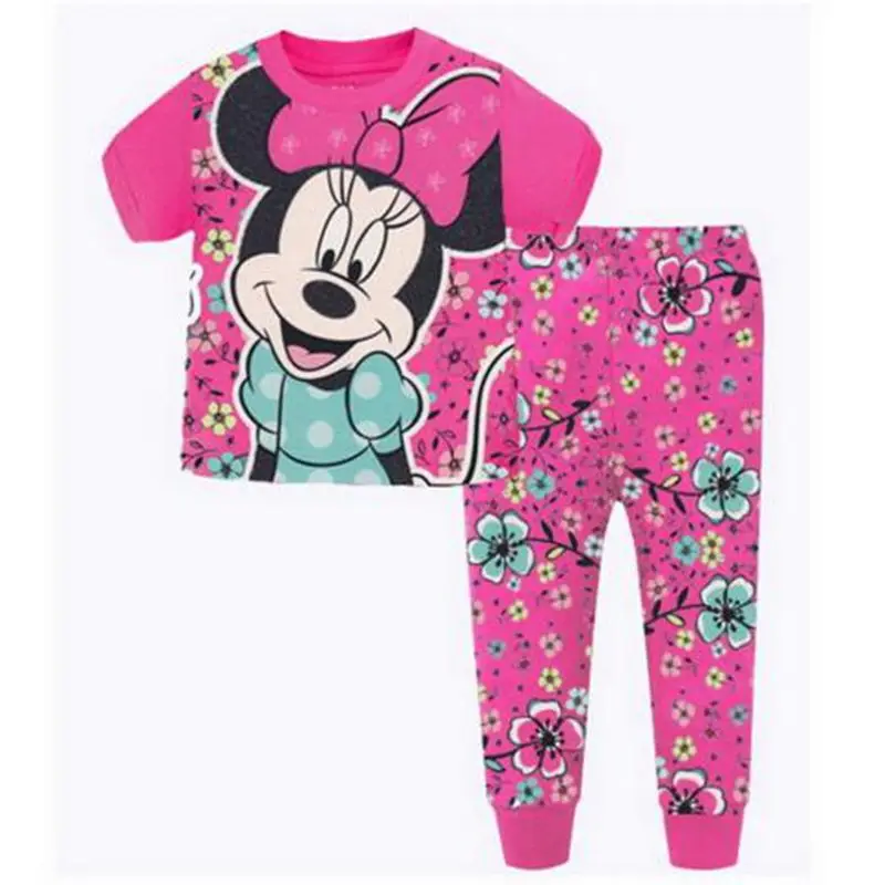 Color as shown Детский пижамный комплект boysi love my dad Ночной костюм для детей с героями мультфильмов, ночное белье женские пижамы дети, одежда для сна из хлопка, размеры От 2 до 7 лет - Цвет: Color as shown