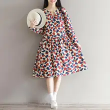 Quality Linen Maternity Dresses Spring Autumn Long Sleeve Clothes for Pregnant Women Clothing for Pregnancy New Fashion B276