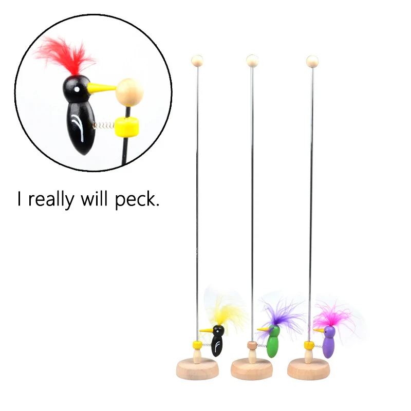 

Cute Woodpecker Hot Sale Stress Relief Toys Creative Children's Puzzle Hands-on Early Learning Wooden Crafts
