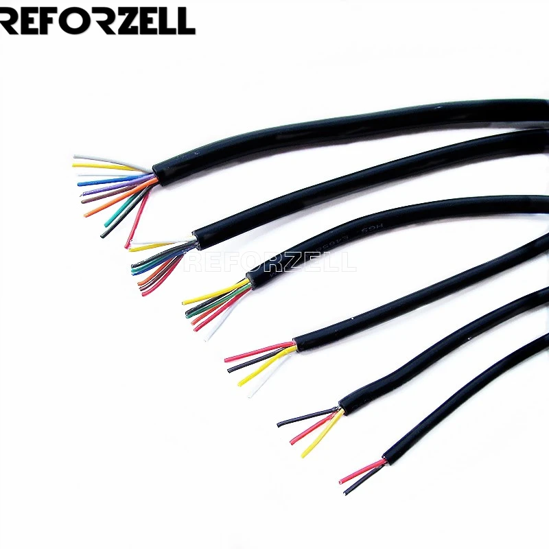 

2C/3C/4C Pure Cooper Tin Plating 22AWG Xtension Wire,Anti-interference Insulated Tinned cooper Extension Cable Wires