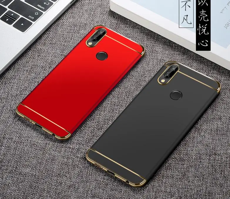 Роскошный чехол с покрытием 3 в 1 для Huawei Honor 7X Ультратонкий Жесткий из