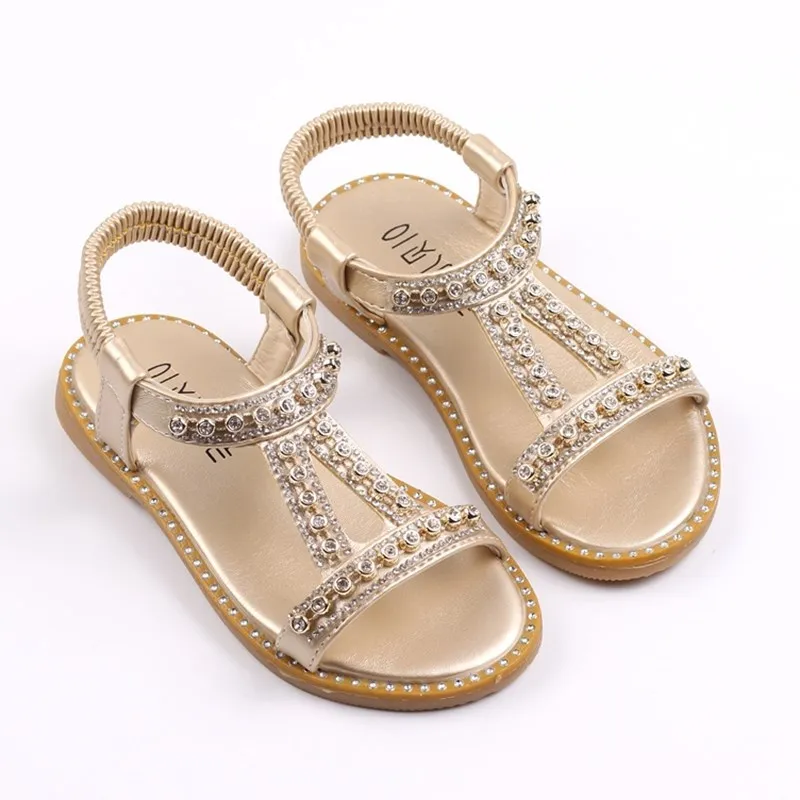 kids gold sandals