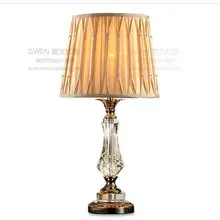 Континентальный Европейский Роскошный Кристалл Настольная лампа современный минималистичный гостиная спальня ден декоративные светильники креативные декоративные