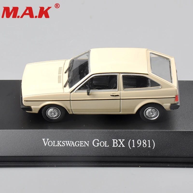 1/43 масштаб сплава литья под давлением Gol BX 1981 тип автомобиля Модель игрушки бежевый модель для коллекции коллективных игрушка Подарки для