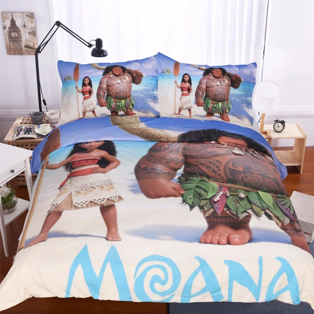 Moonpalace Moana Bedding Set Ocean Romance Duvet Cover Set Soft