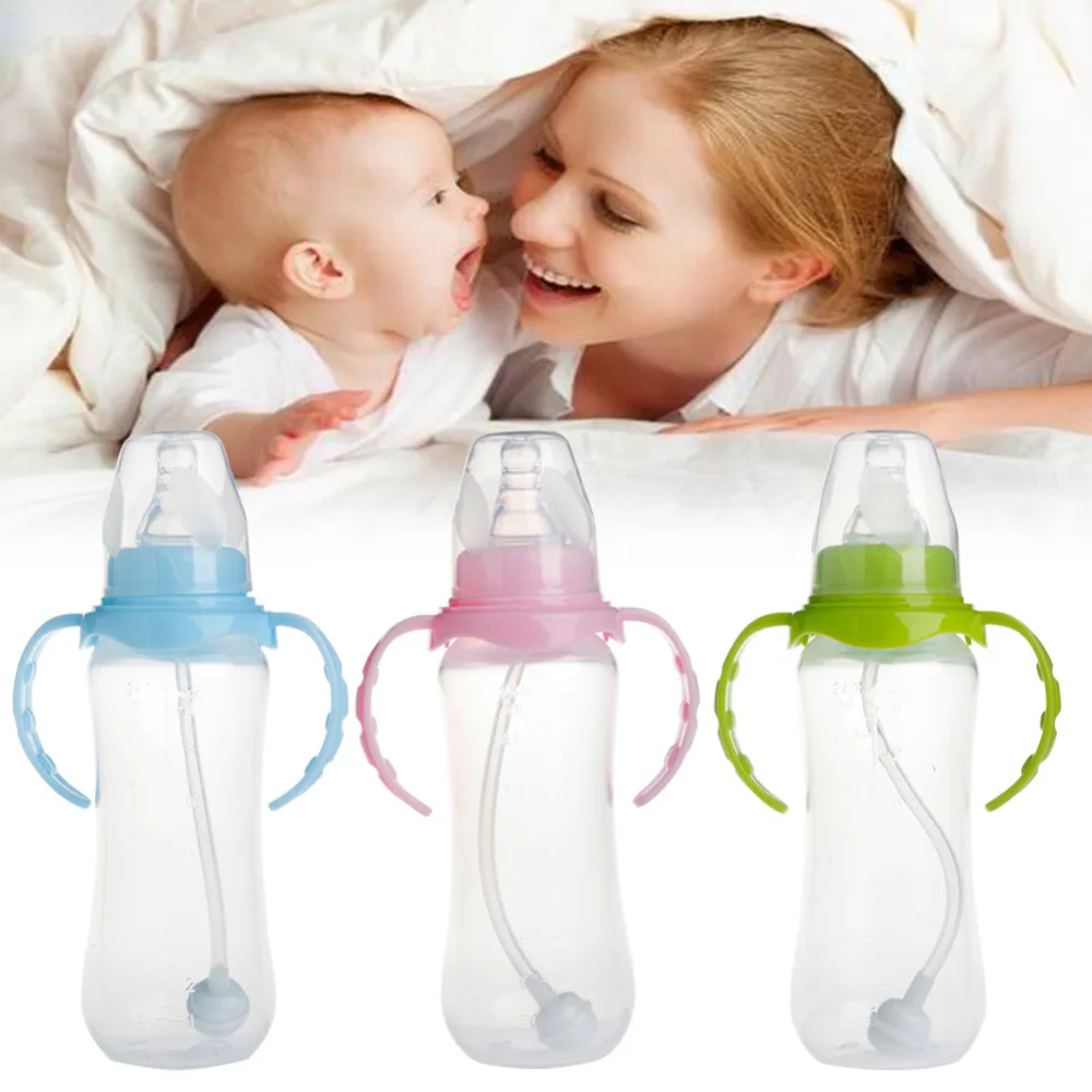 

1Pc 240ML Standard Neck Anti-colic Baby Infant Milk Feeding Nipple Bottle Nurser