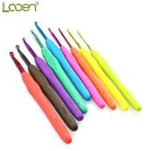 9 Pcs/set Looen 2.0-6.0mm Crochet Hook Soft Handle Rainbow Weave knitting Needle Tool Yarn Hook Needle DIY Sweater Weaving Tool 9 Pcs/set Looen 2.0-6.0mm Crochet Hook Soft Handle Rainbow Weave knitting Needle Tool Yarn Hook Needle DIY Sweater Weaving Tool