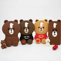 Мультфильм 3D любить медведь чехол для телефона для huawei Y7 премьер Мягкий Силиконовый противоударный чехол принципиально для huawei Holly 4