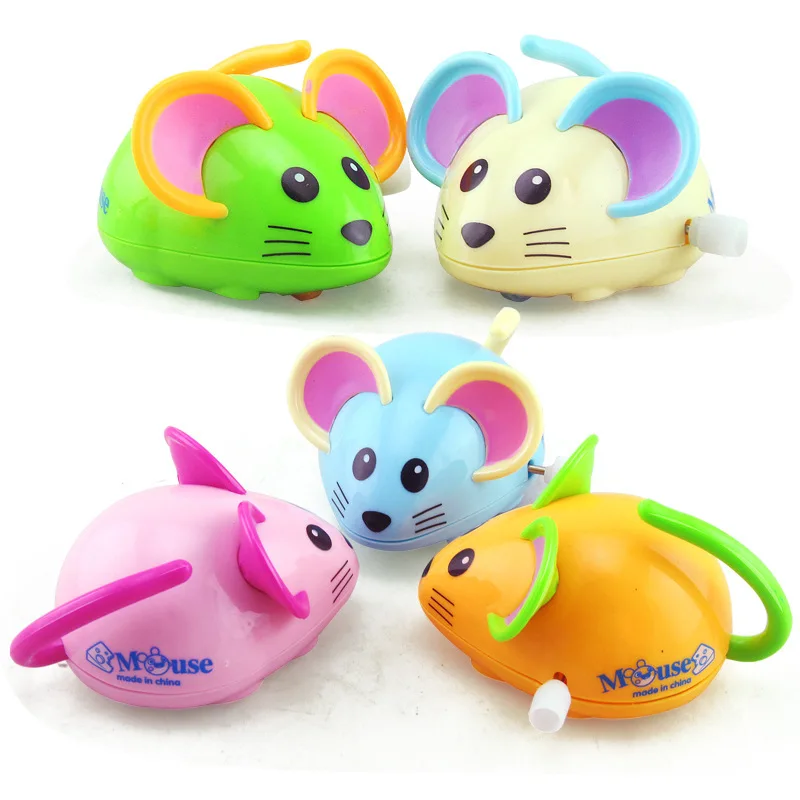 Детские заводные игрушки на цепочке детские головоломки мультфильм животное мышь игрушка